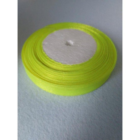 Лента капроновая однотонная ш.12мм*45,5м/ цв.салатовый